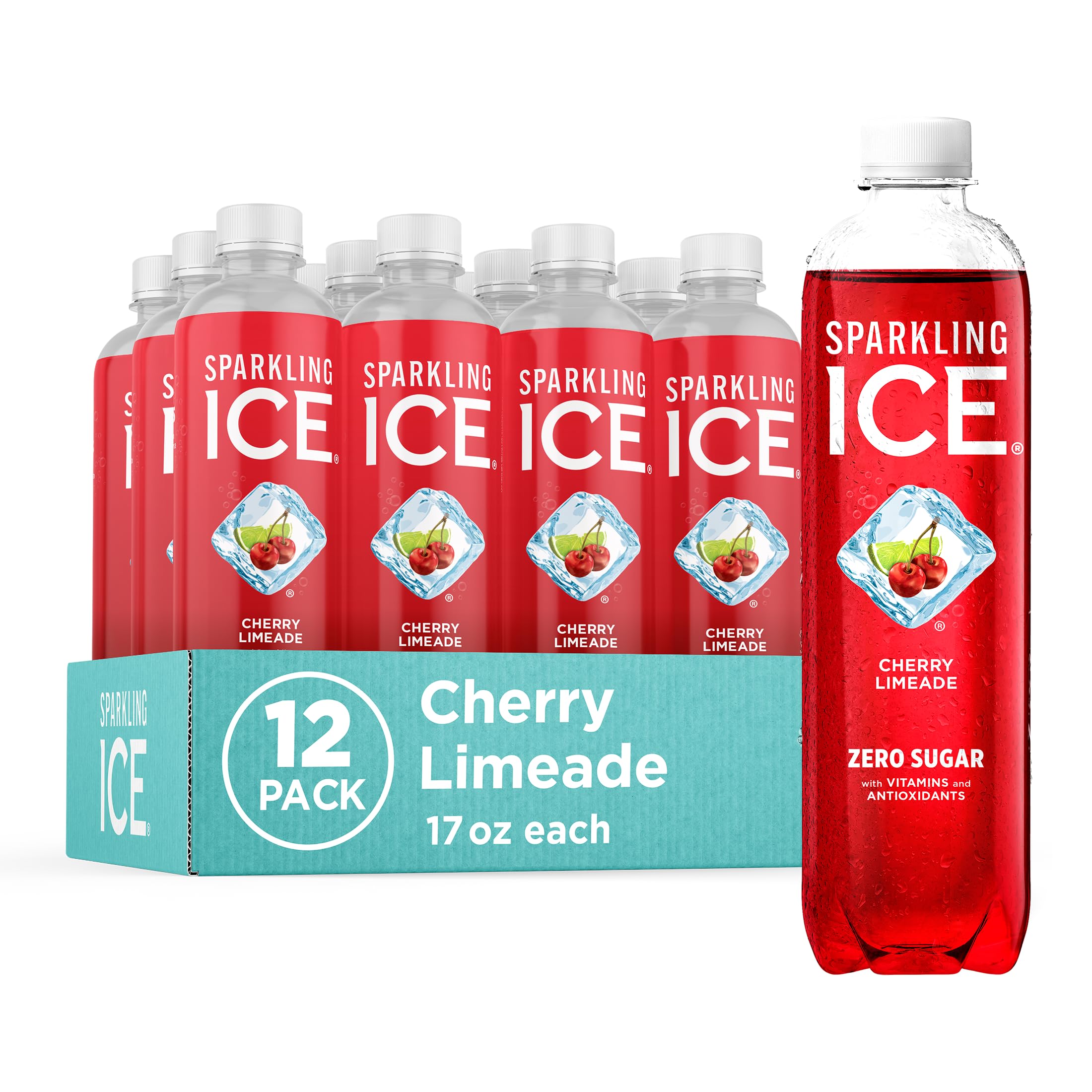 Amazon.com: Sparkling Ice, Cherry Limeade Sparkling Water, Zero